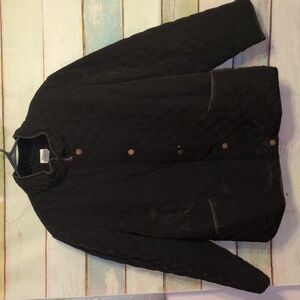 Quilted Black Winter Jacket